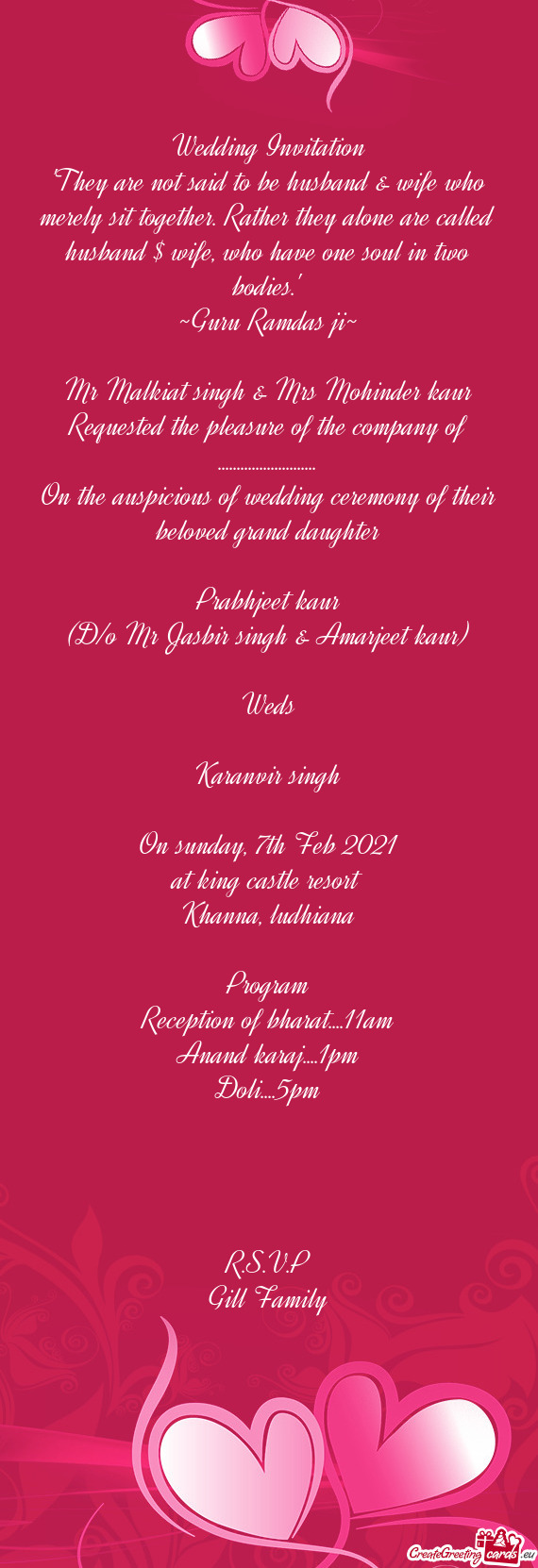 ?? Wedding Invitation ☬