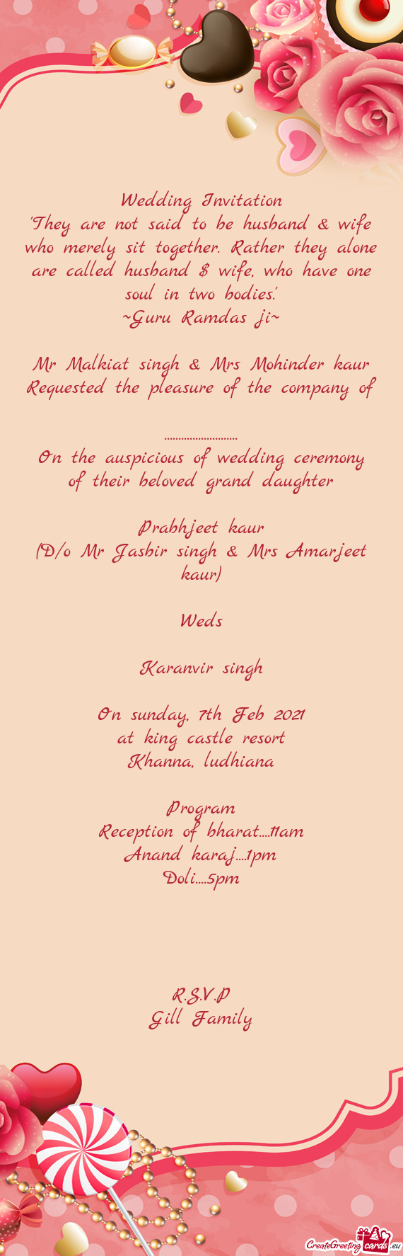 ?? Wedding Invitation ☬