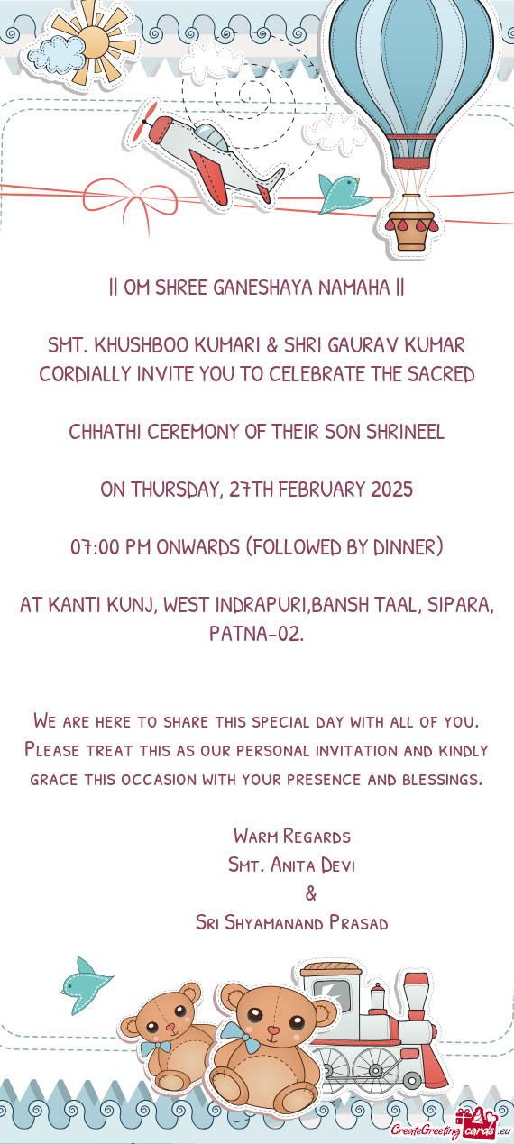 07:00 PM ONWARDS (FOLLOWED BY DINNER)