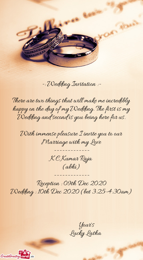 09th Dec 2020
 Wedding