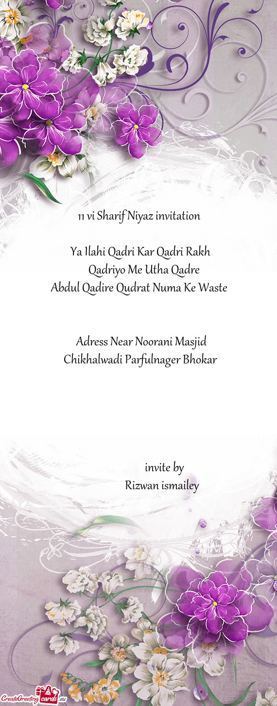 11 vi Sharif Niyaz invitation