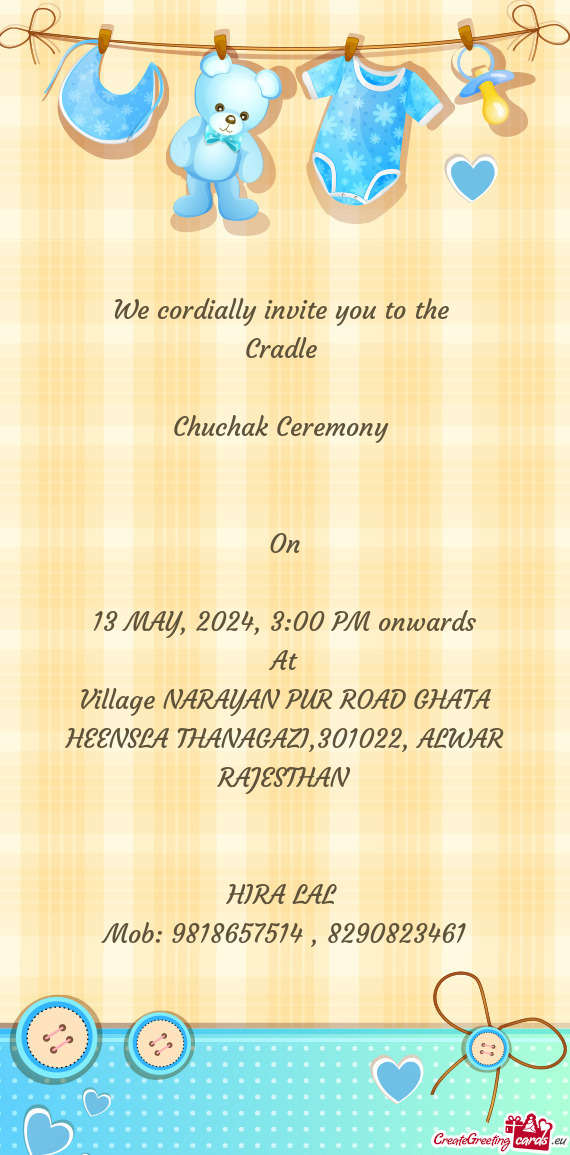 13 MAY, 2024, 3:00 PM onwards