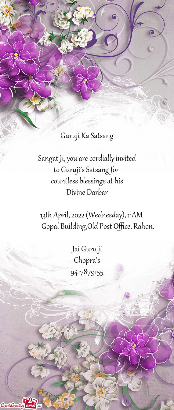 13th April, 2022 (Wednesday), 11AM