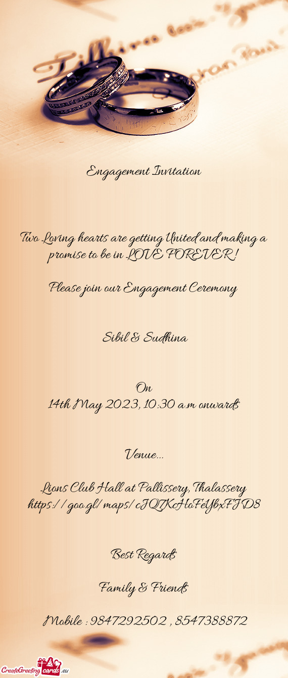 14th May 2023, 10:30 a.m onwards