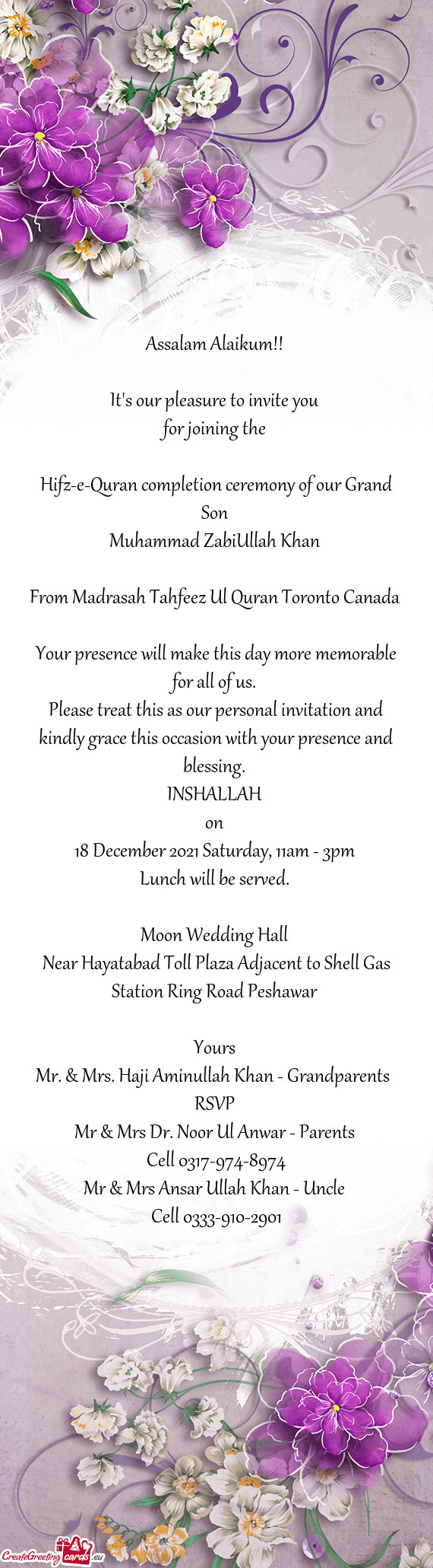 18 December 2021 Saturday, 11am - 3pm