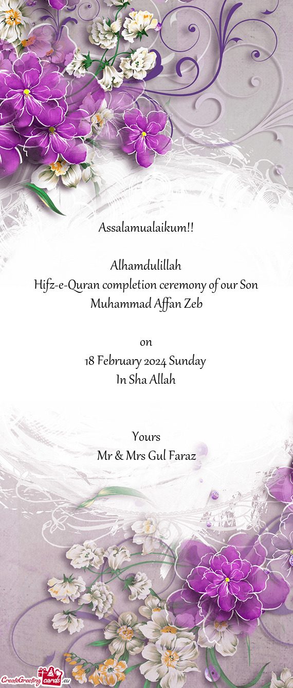 18 February 2024 Sunday