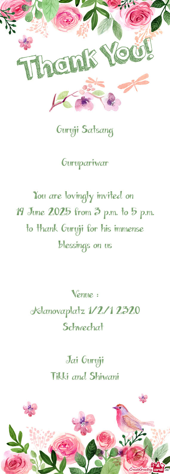 19 June 2025 from 3 p.m. to 5 p.m