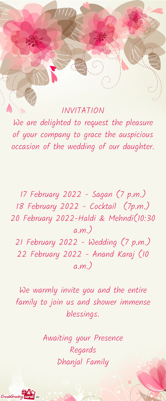 20 February 2022-Haldi & Mehndi(10:30 a.m.)