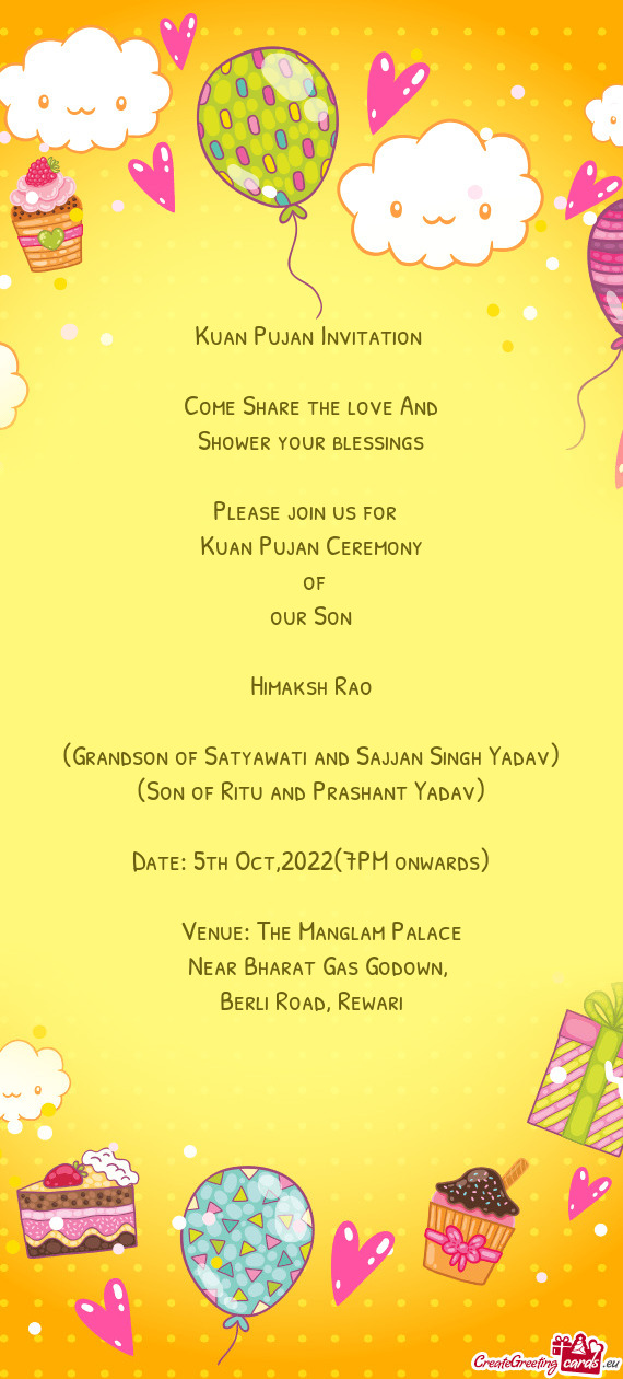 2022(7PM onwards)  Venue