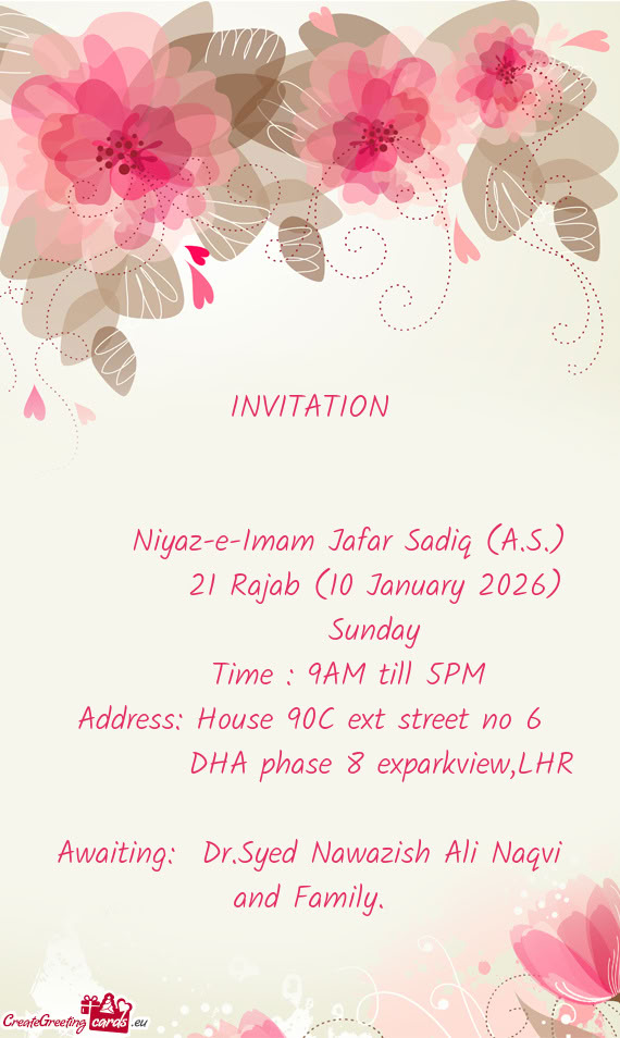 21 Rajab (10 January 2026)