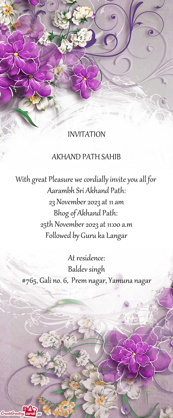 23 November 2023 at 11 am