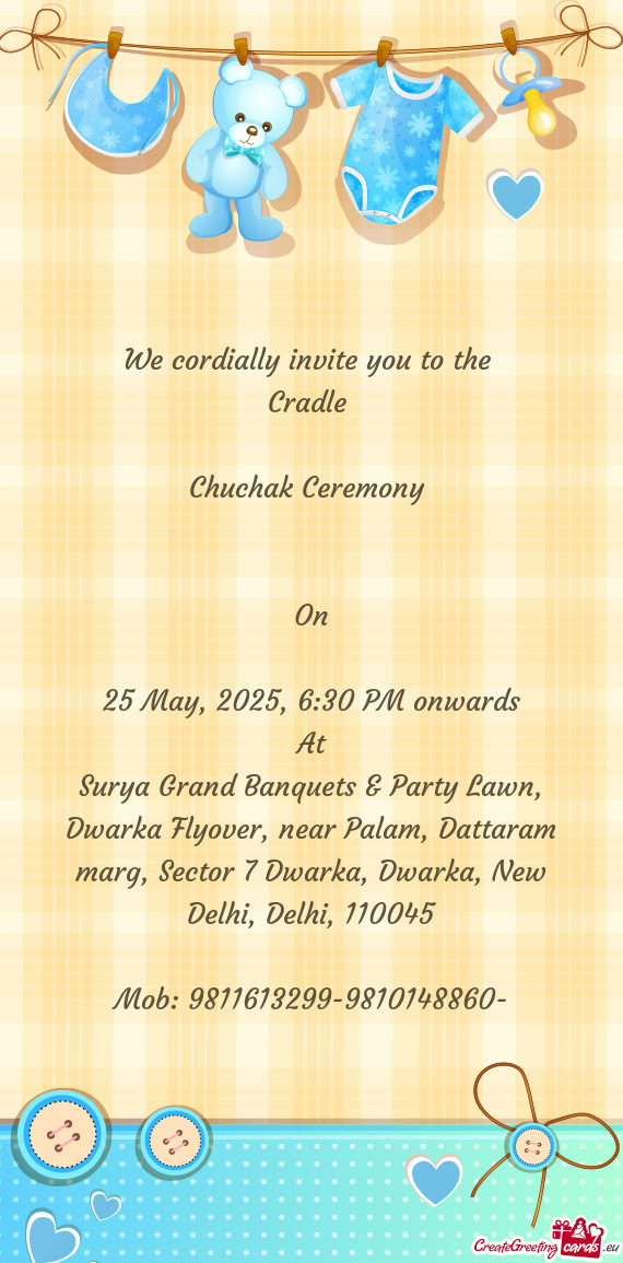 25 May, 2025, 6:30 PM onwards