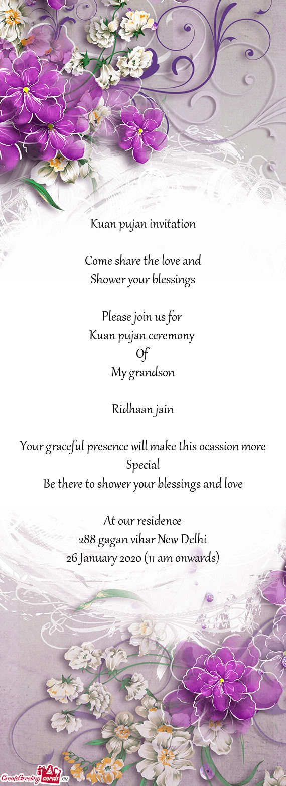 26 January 2020 (11 am onwards)