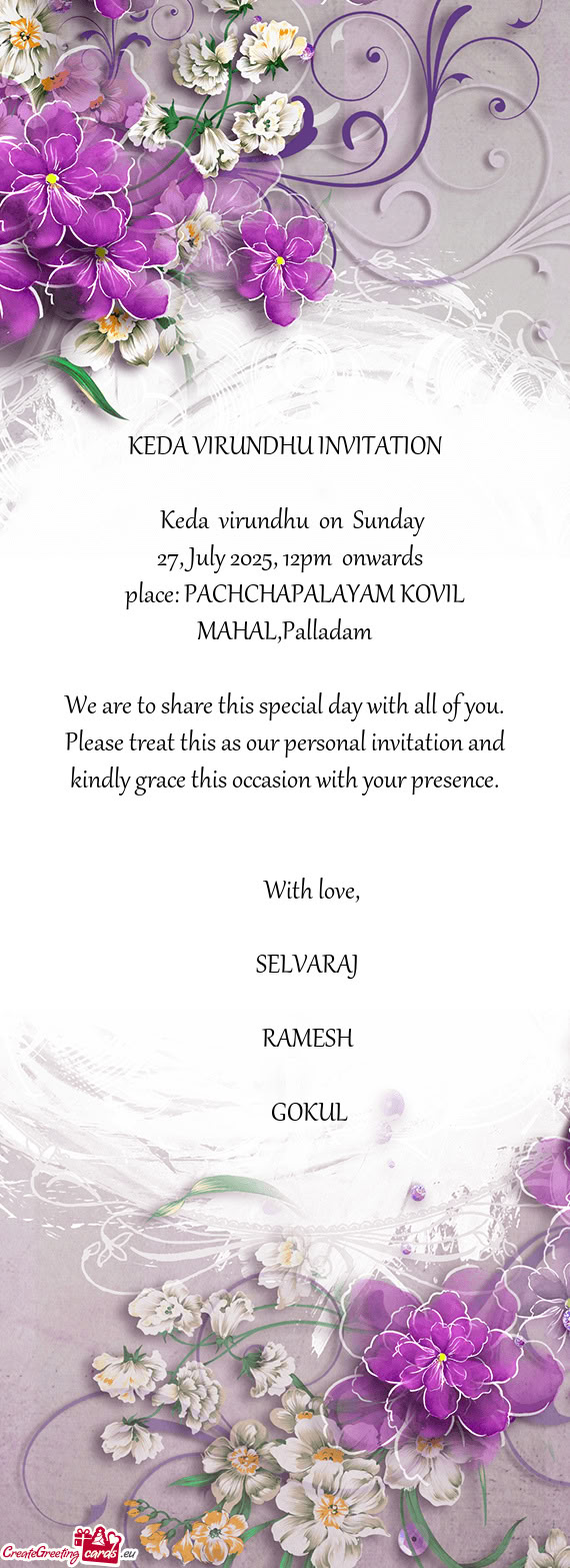 27, July 2025, 12pm onwards