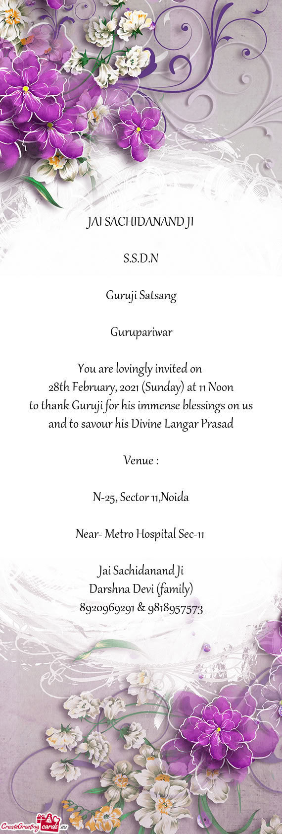 28th February, 2021 (Sunday) at 11 Noon