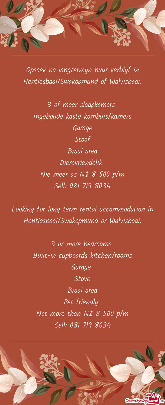 3 of meer slaapkamers