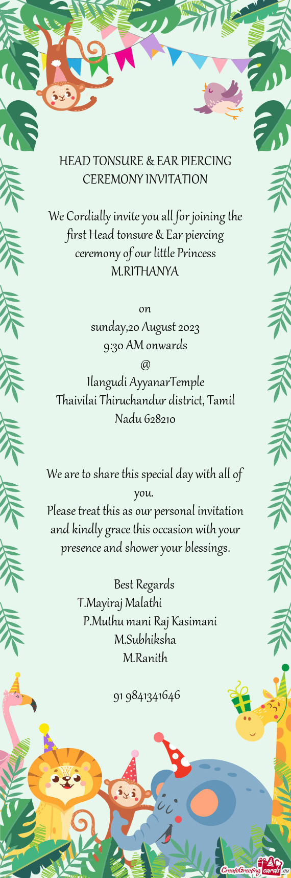 30 AM onwards @ Ilangudi AyyanarTemple Thaivilai Thiruchandur district