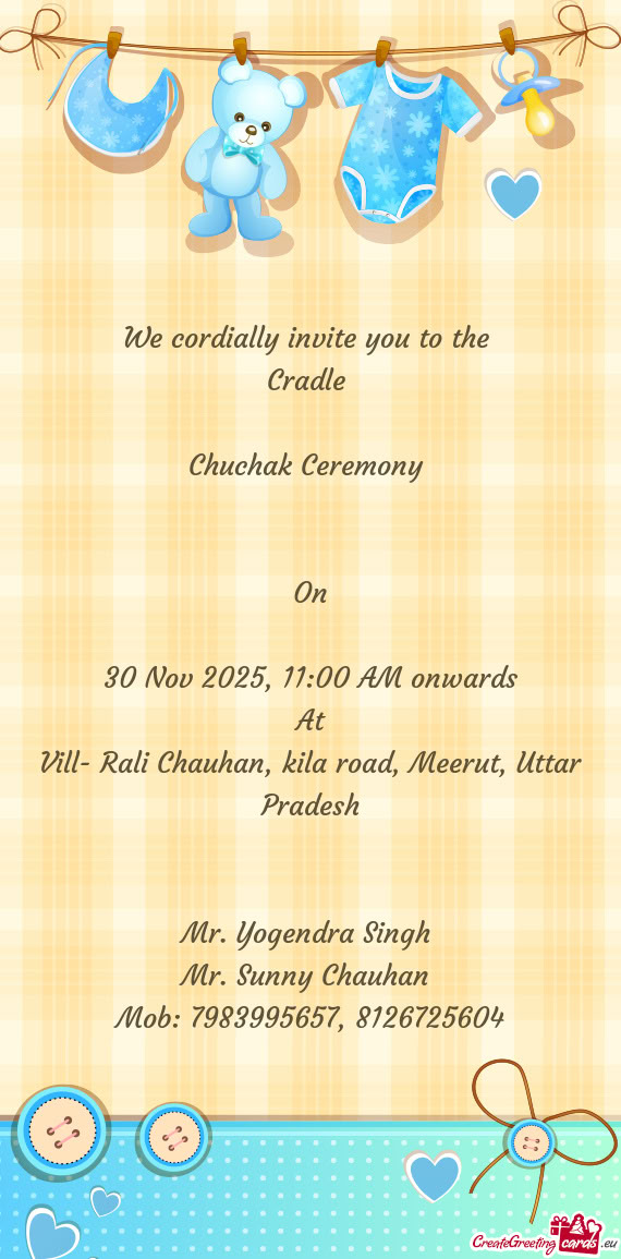 30 Nov 2025, 11:00 AM onwards