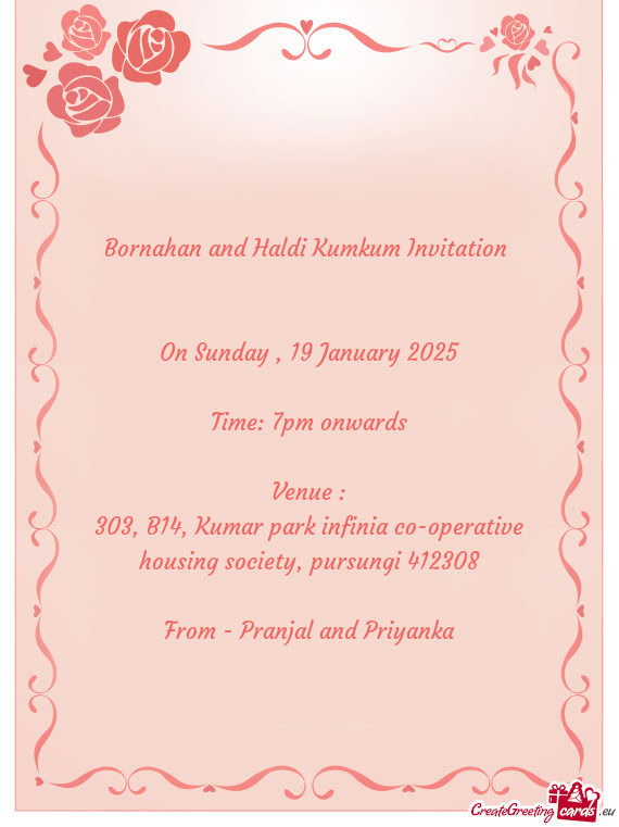 303, B14, Kumar park infinia co-operative housing society, pursungi 412308