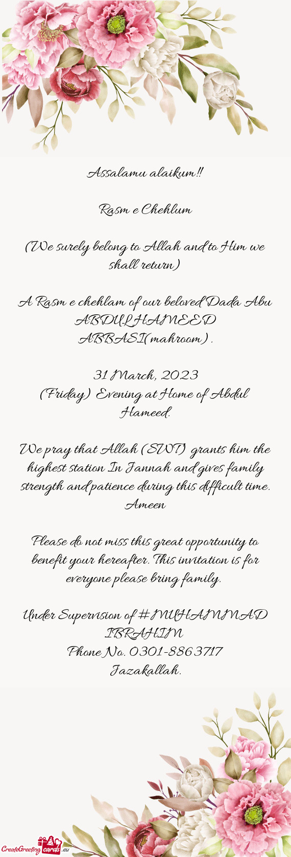 31 March, 2023