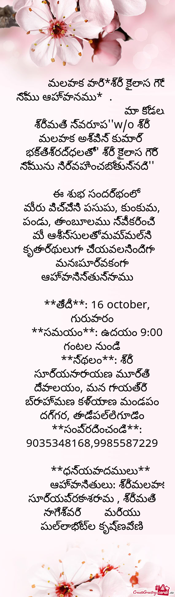 🕉️ 🙏🪷మలపాక వారి*శ్రీ కైలాస గౌరి నోము