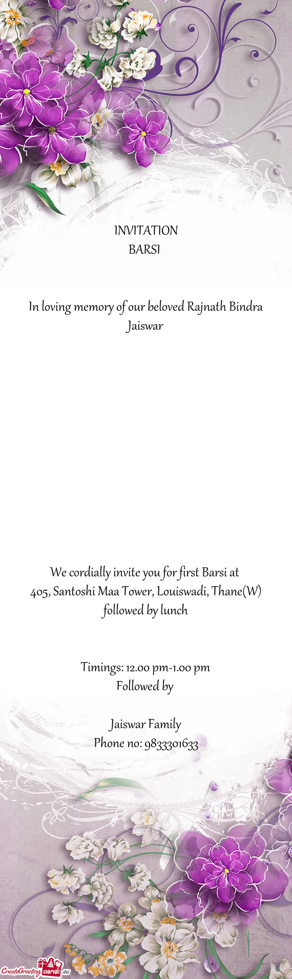 405, Santoshi Maa Tower, Louiswadi, Thane(W)