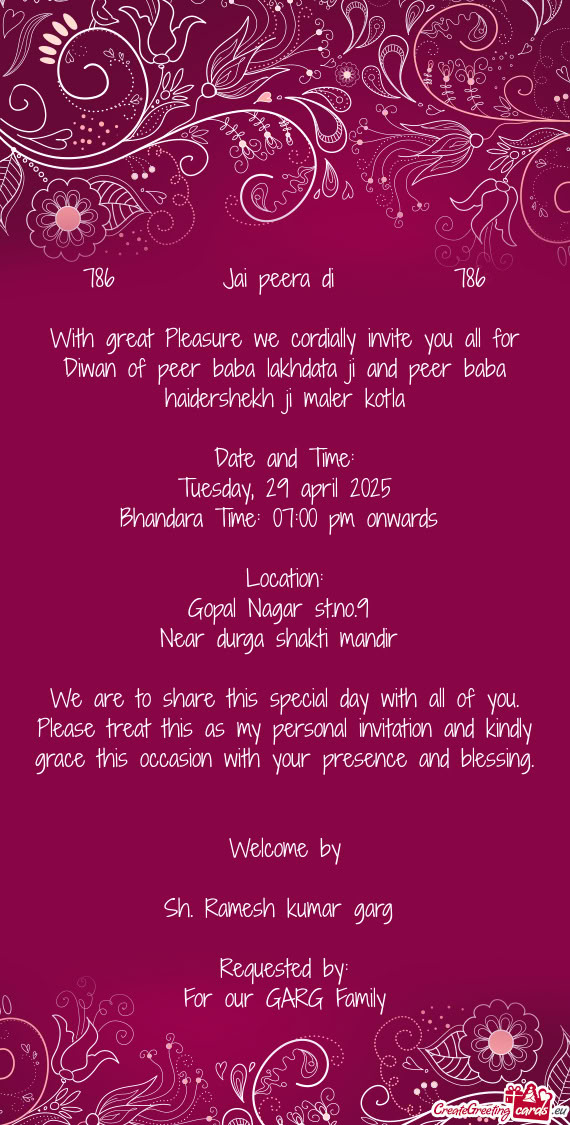 786   Jai peera di   786