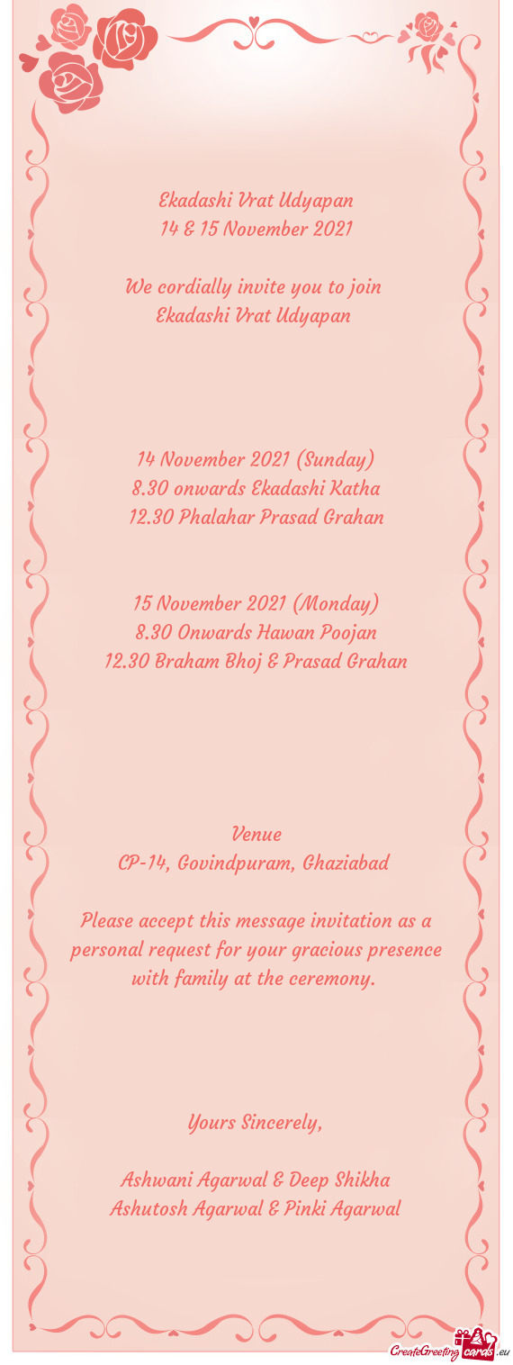 8.30 onwards Ekadashi Katha