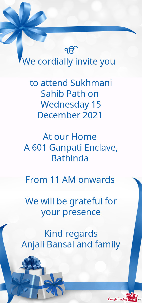 A 601 Ganpati Enclave, Bathinda