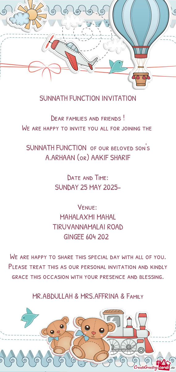 A.ARHAAN (or) AAKIF SHARIF