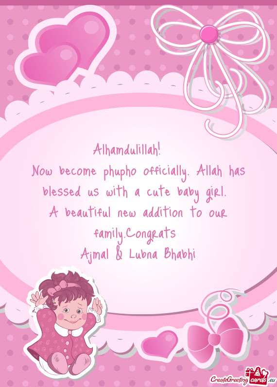 A beautiful new addition to our family.Congrats