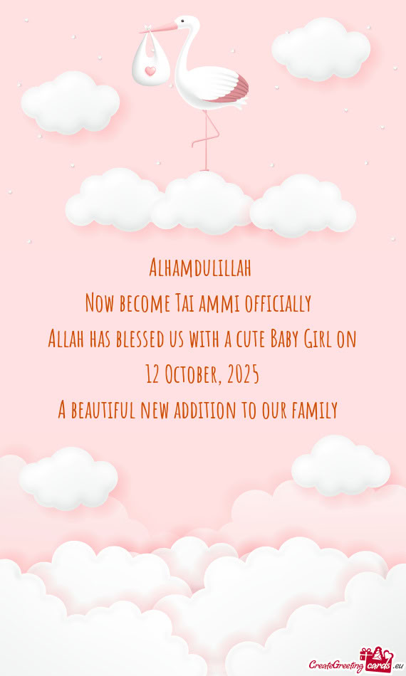 A beautiful new addition to our family❤