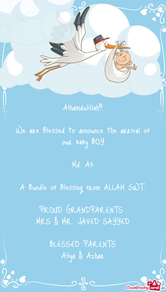 A Bundle of Blessing from ALLAH SWT