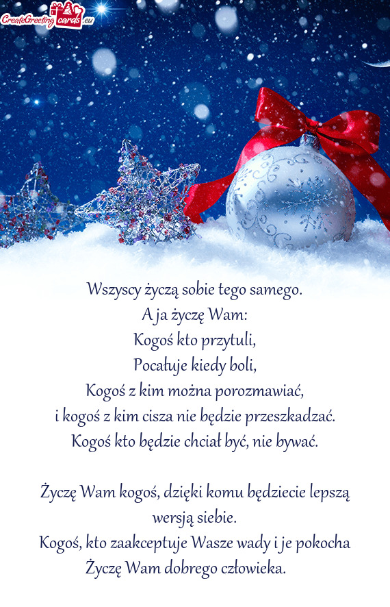 A ja życzę Wam