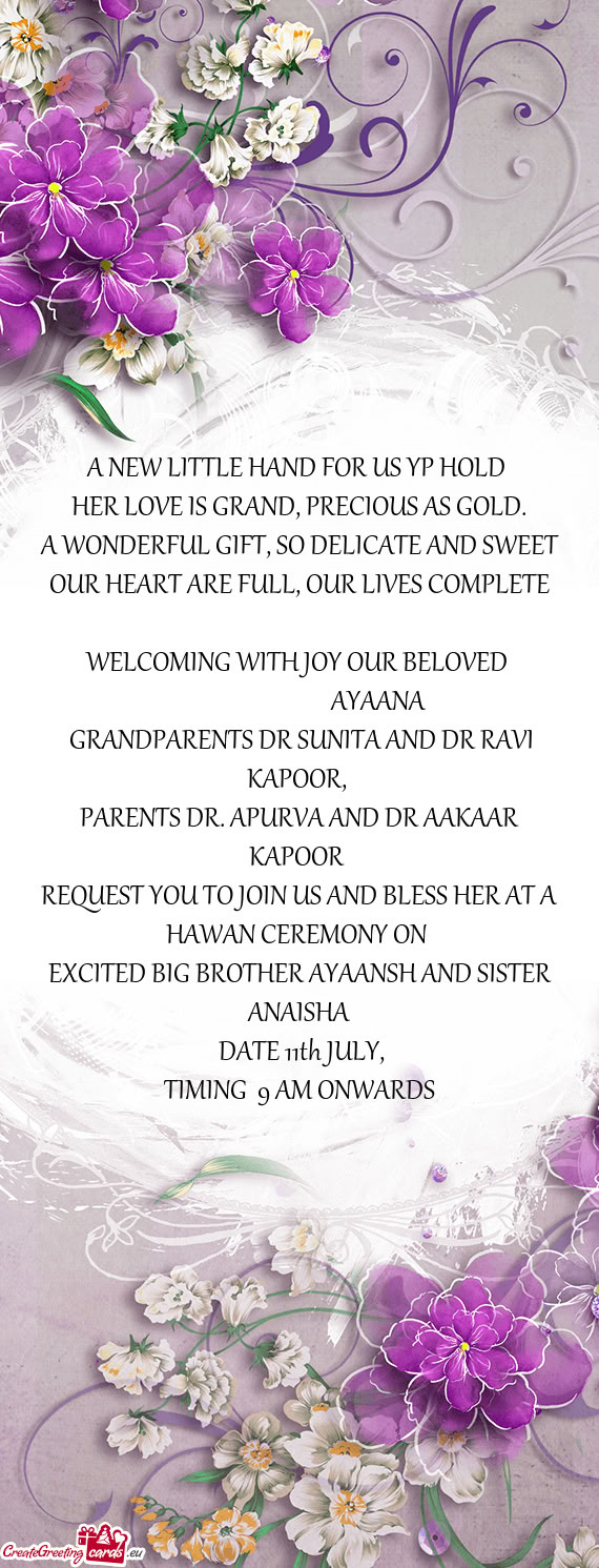 A NEW LITTLE HAND FOR US YP HOLD