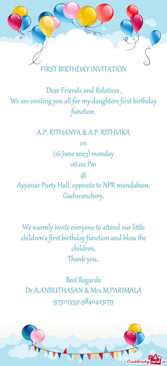 A.P. RITHANYA & A.P. RITHVIKA