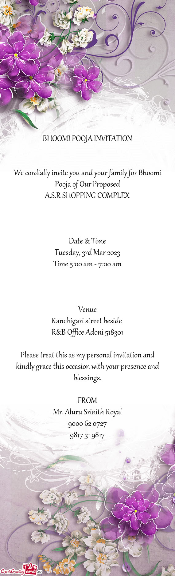 A.S.R SHOPPING COMPLEX