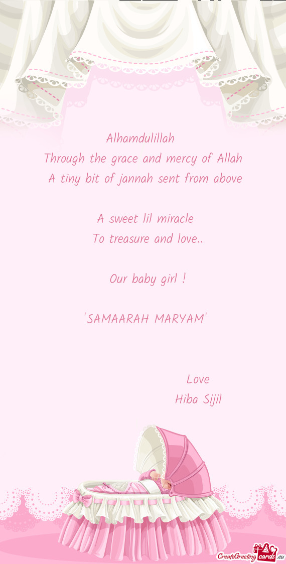 A tiny bit of jannah sent from above