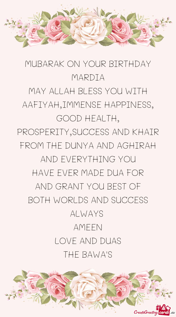 AAFIYAH,IMMENSE HAPPINESS