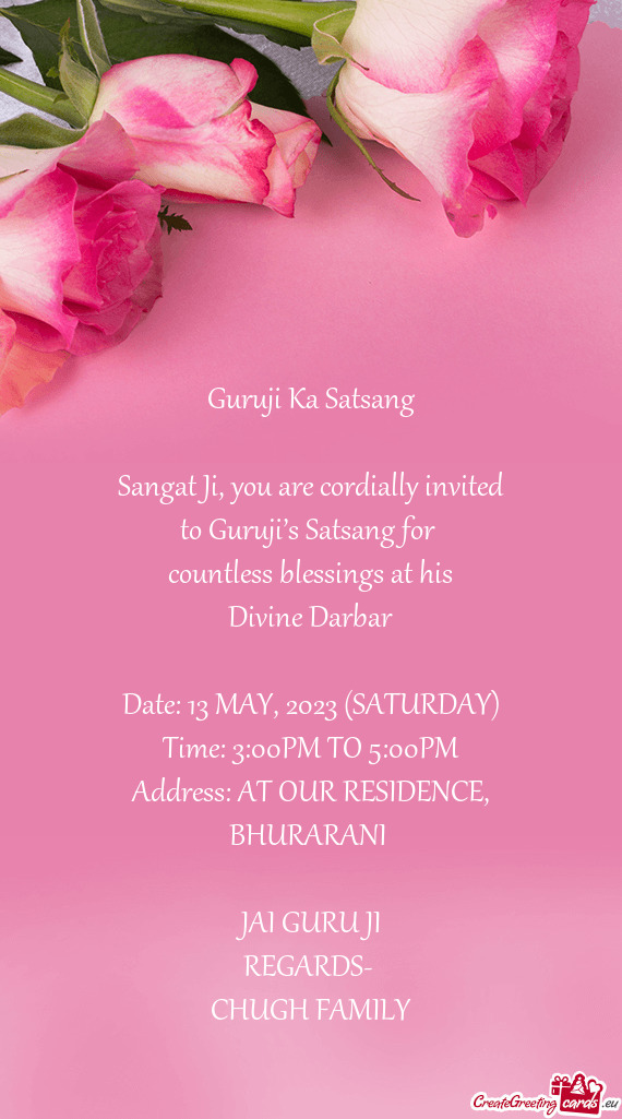 Address: AT OUR RESIDENCE, BHURARANI