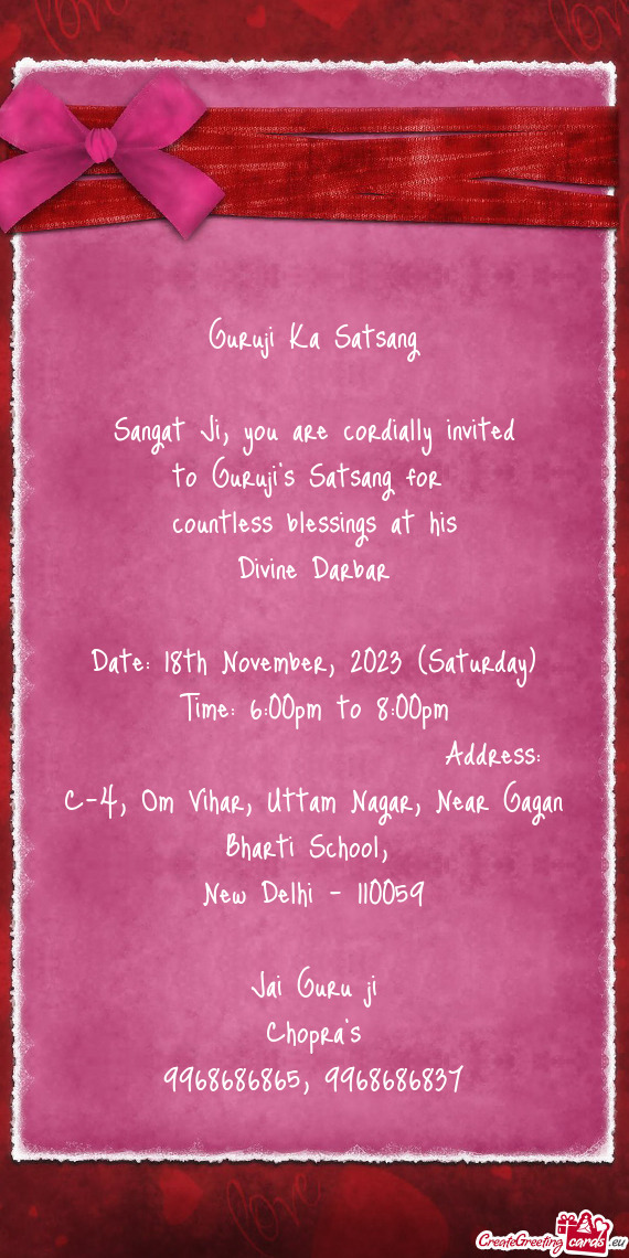 Address: C-4, Om Vihar, Uttam Nagar, Near Gagan Bharti School