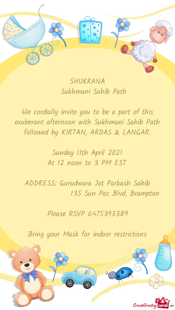 ADDRESS: Gurudwara Jot Parkash Sahib