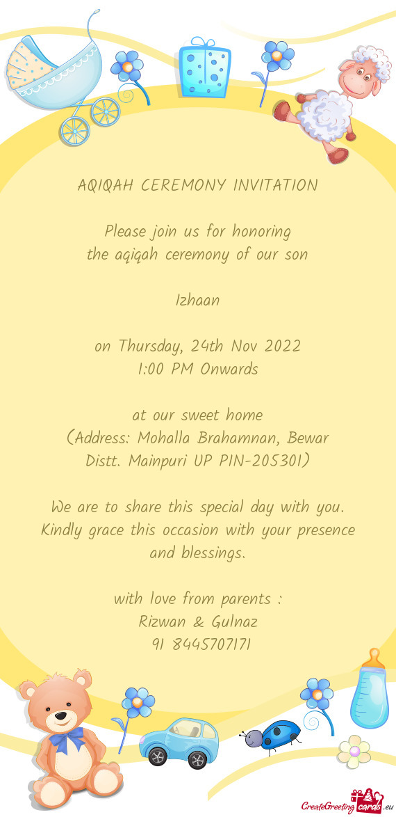 (Address: Mohalla Brahamnan, Bewar