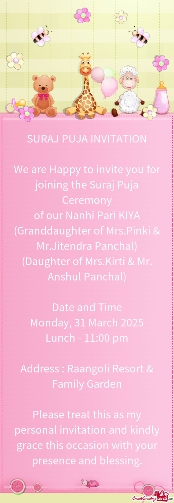 Address : Raangoli Resort & Family Garden