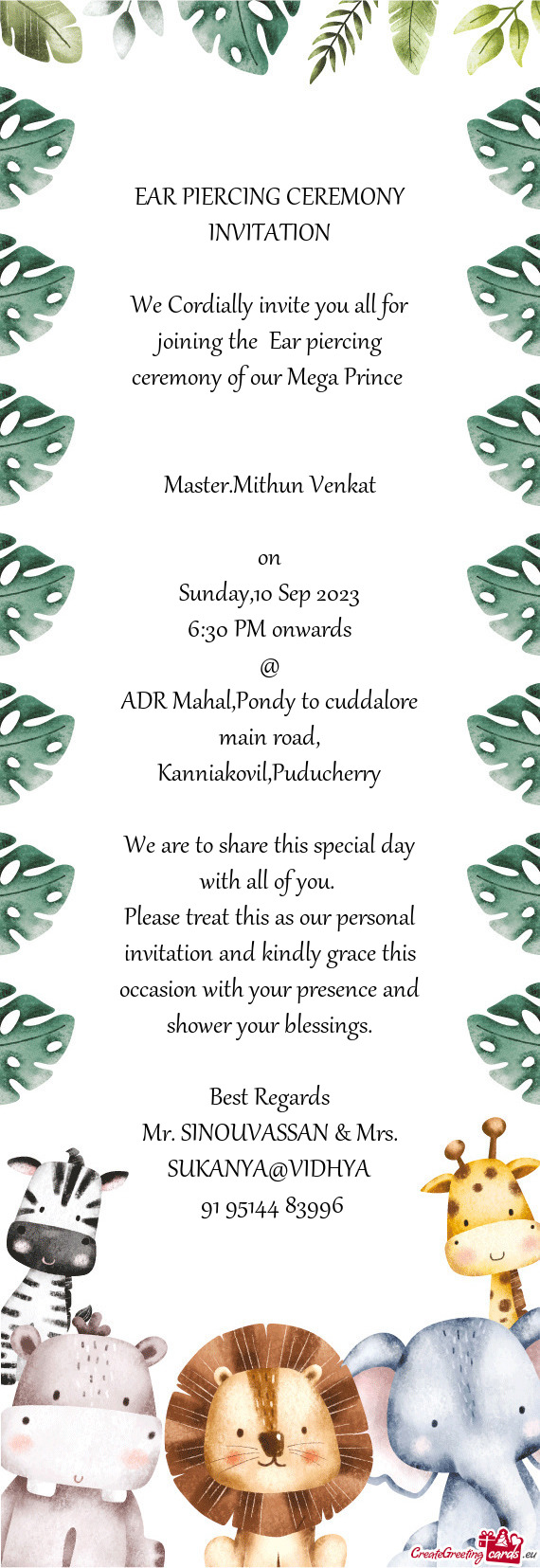 ADR Mahal,Pondy to cuddalore main road, Kanniakovil,Puducherry