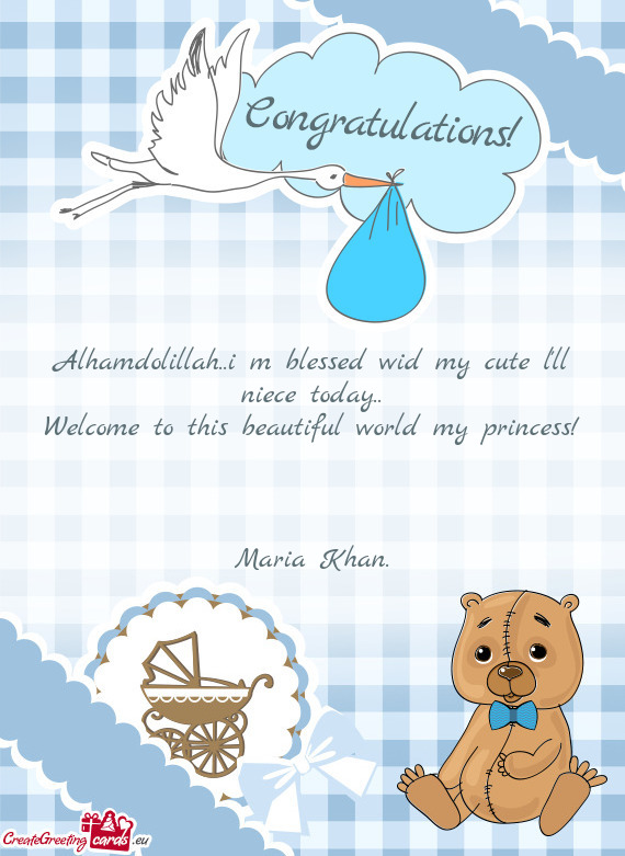 Alhamdolillah..i m blessed wid my cute l