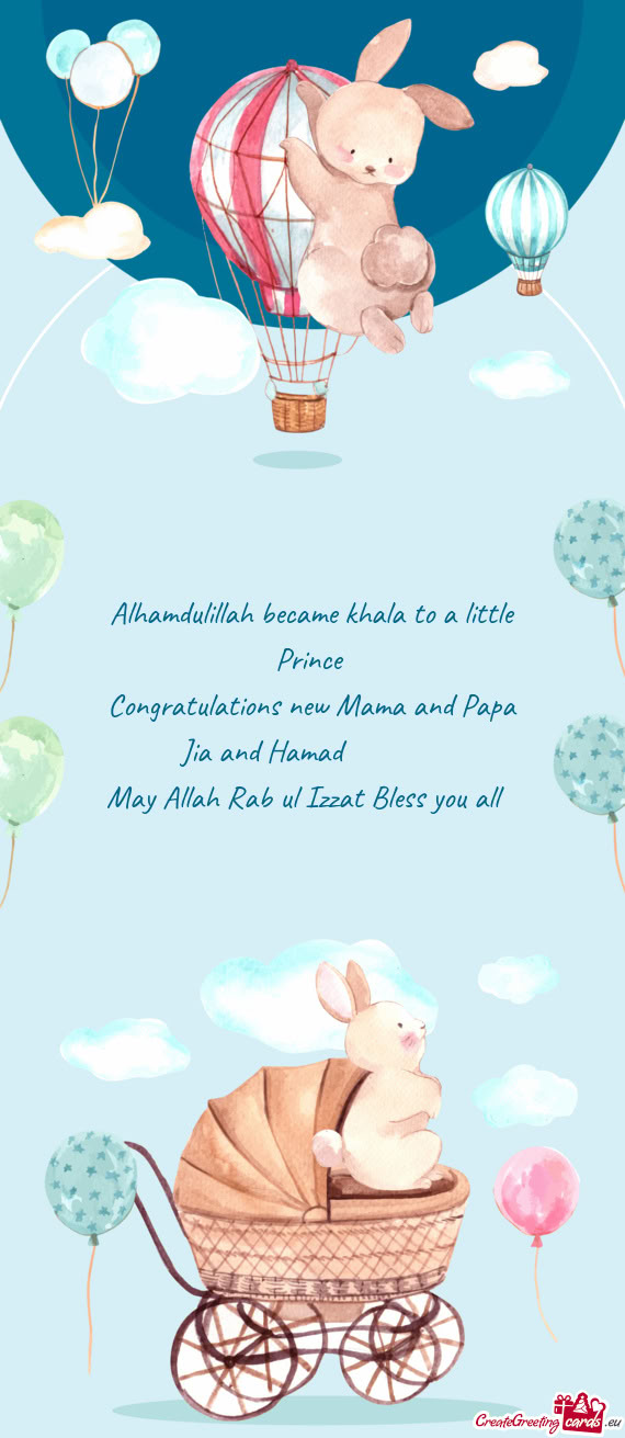 Alhamdulillah became khala to a little Prince