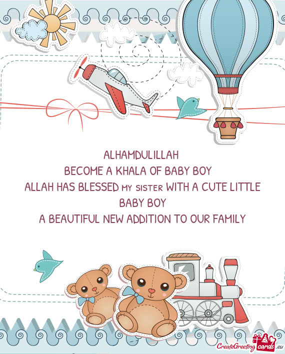 ALHAMDULILLAH BECOME A KHALA OF BABY BOY 👶 ALLAH HAS BLESSED my sister WITH A CUTE LITTLE BA