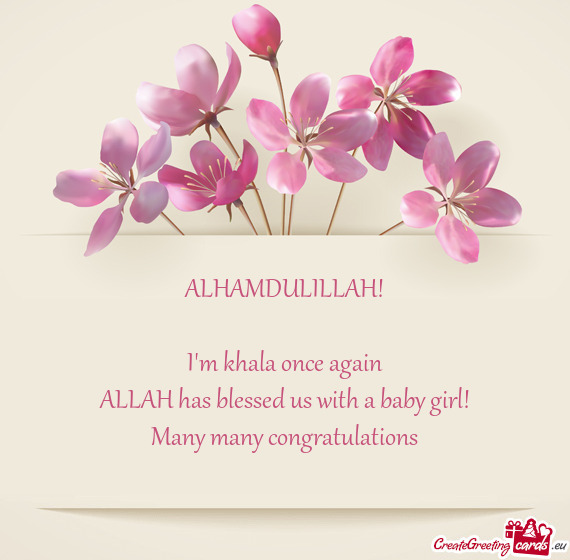 ALHAMDULILLAH! I