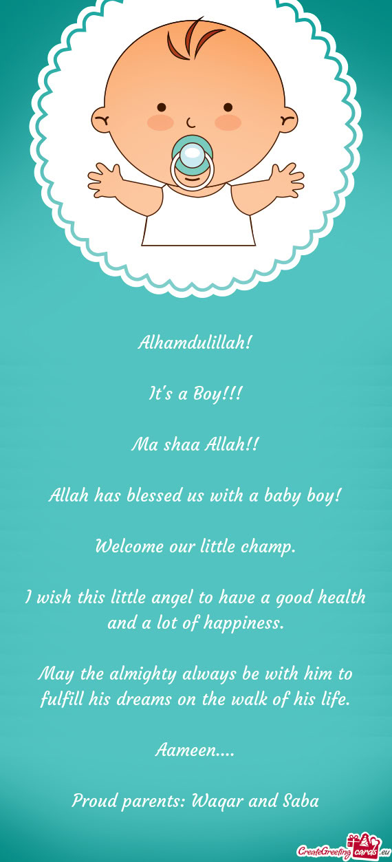 Alhamdulillah! It